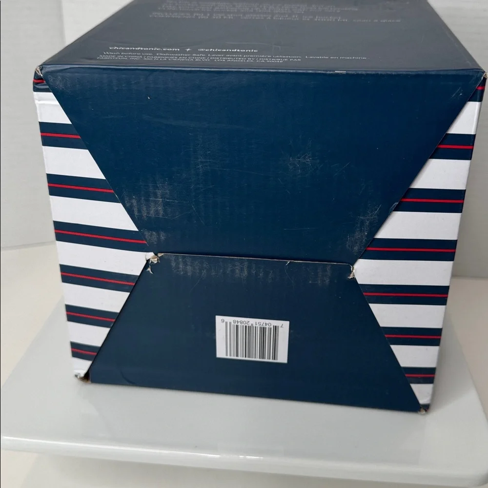 Chic & Tonic Stainless Ice Bucket with Shot Slots-NWOT